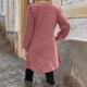 thumbnail image 2 of TaTaai Women's Long Sleeve Dress with Pockets Round Neck Button Front Casual Loose Fit A Line Midi Dress Soft Comfortable Solid Color for Spring Fall Daily Gift, 2 of 7