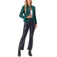 thumbnail image 2 of INSPIRE CHIC Open Front Blazers for Women's Casual Long Sleeves Buttons Office Suit Jacket M Dark Green, 2 of 6