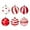 24 Pcs, variant on DAMAI 24 Pcs Red and White Christmas Balls Ornaments for Tree 1.2 Inch Peppermint Candy Cane Polka Dot Stripes Christmas Tree Decorations Shatterproof Xmas Baubles for Home Wreath Party Decor
