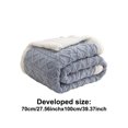 thumbnail image 2 of Cozy Double Layer Throw Blanket for Warmth Comfort Living Room Bedroom Machine Washable Soft Lightweight Couch Blanket All Season, 2 of 8