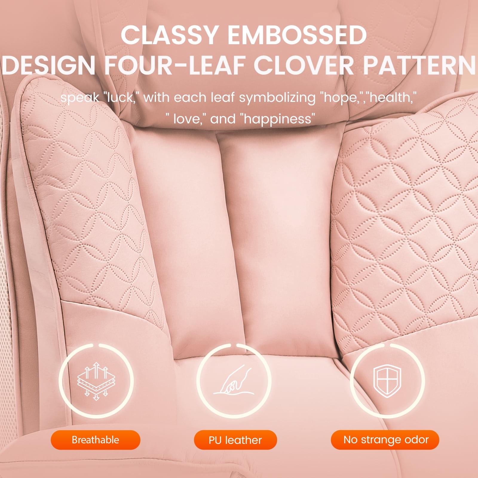 CloudRest Pro 400lbs Executive heavy duty office chair, High Back Ergonomic Computer Desk Chairwith Lumbar Back Support, Pink