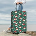 thumbnail image 7 of Pofeuu Santa Hat Joy Green Festive Print Luggage Suitcase Cover Protector Luggage Washable Covers Aesthetic for 18/24/28/32 inch Luggage（No luggage included）-Large, 7 of 7