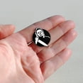thumbnail image 3 of PinMart's Scary White Mask Horror Enamel Lapel Pin - 10 Pack, 3 of 3