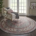 thumbnail image 2 of Nourison Passion Medallion Bohemian Indoor Rug Grey 8' x Round, 2 of 10