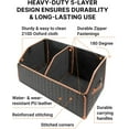 thumbnail image 2 of Owleys SUV and Car Foldable Eco-Leather Trunk Organizer 21.6 inch with Lid 50L Hexy 1 Pc, 2 of 9