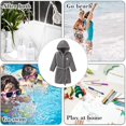 thumbnail image 5 of Albornoz de franela para niños, albornoz para bebés, forro polar de Coral grueso para niños y niñas, 5 of 5