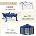 thumbnail image 6 of EAGLE PEAK Gazebo 11 x 11 Straight Leg Pop-Up Canopy(Blue), 6 of 8