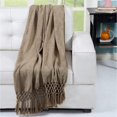 thumbnail image 5 of Aanny Designs THRB002 Braden Cotton Throw Blanket, Ivory, 5 of 5