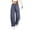 FH61_Navy, variant on Women's Wide Leg Sweatpants Drawstring Waist Baggy Cargo Pants Casual Elastic Waisted Trousers with Pockets Green M