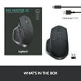 Logitech MX Master 2S Bluetooth Wireless Mouse, MultiSurface, Quick Charge, Graphite