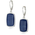 thumbnail image 1 of Pendientes colgantes grandes de mezclilla tono plata Nine West, 1 of 2