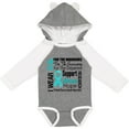 thumbnail image 3 of Inktastic Ovarian Cancer I Wear Teal Ribbon Tribute Boys or Girls Long Sleeve Baby Bodysuit, 3 of 5