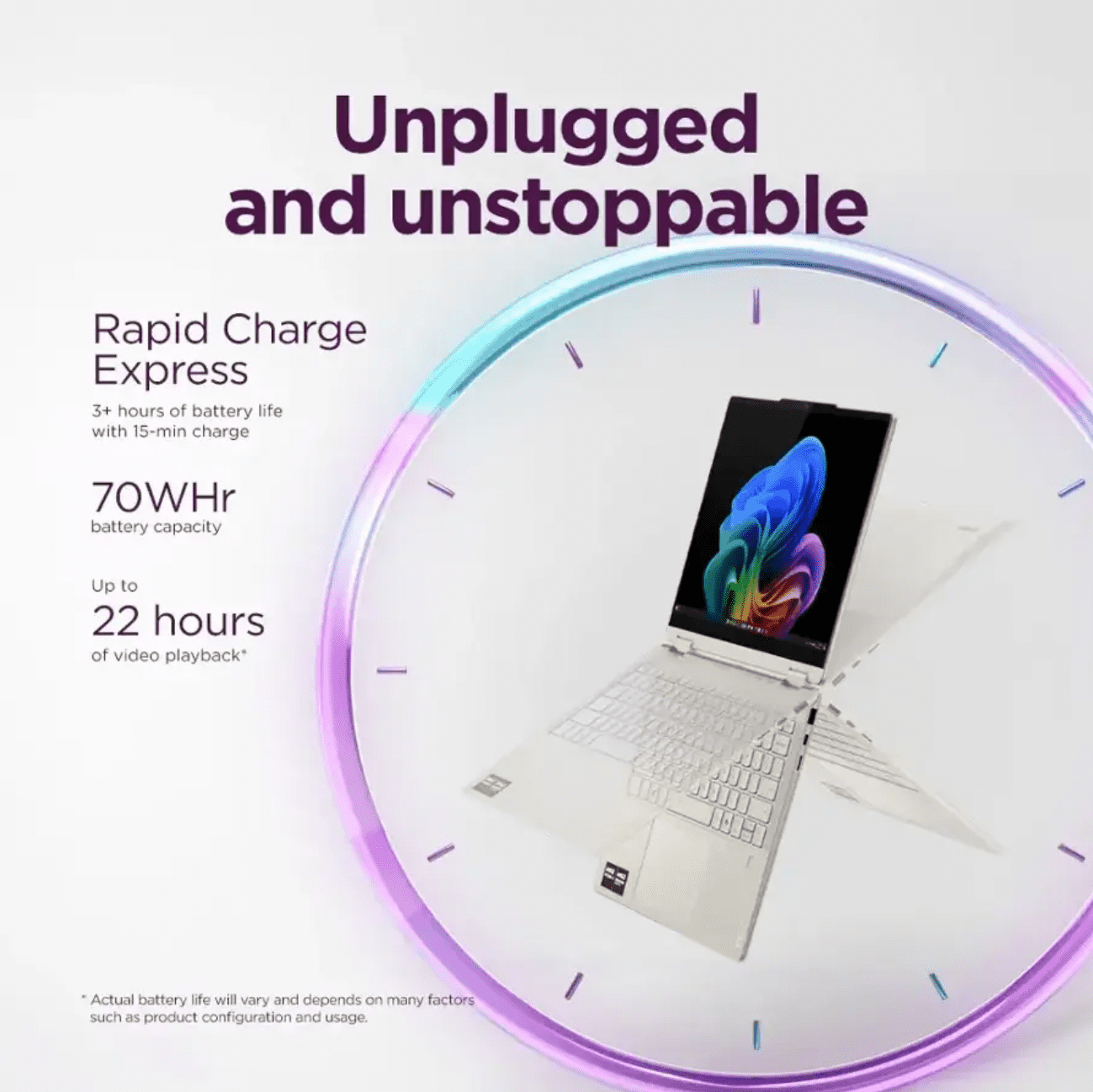 Lenovo Yoga 7 2-in-1 Copilot+ PC, 14" OLED Touch (1920x1200), AMD Ryzen AI 7 350 (50 TOPS NPU), 16GB RAM, 1TB SSD, 13.5H Battery, Wi-Fi 7, Win 11, Seashell