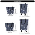 thumbnail image 5 of Fabric Shopping Bag on Wheels with Foldable Designs for Convenient Carrying, 5 of 13