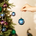 thumbnail image 4 of Valery Madelyn 24ct 2.36" Christmas Ball Ornaments, Peacock Green Purple Blue Hanging Tree Ornaments for Holiday Decor, 4 of 7