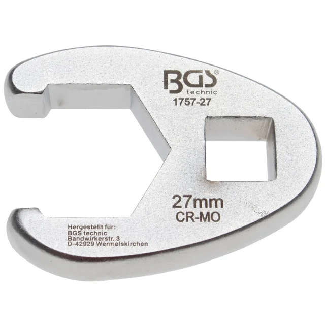 Llave ABIERTA BGS 1757-27 Hexagonal 1/2' 27 MM