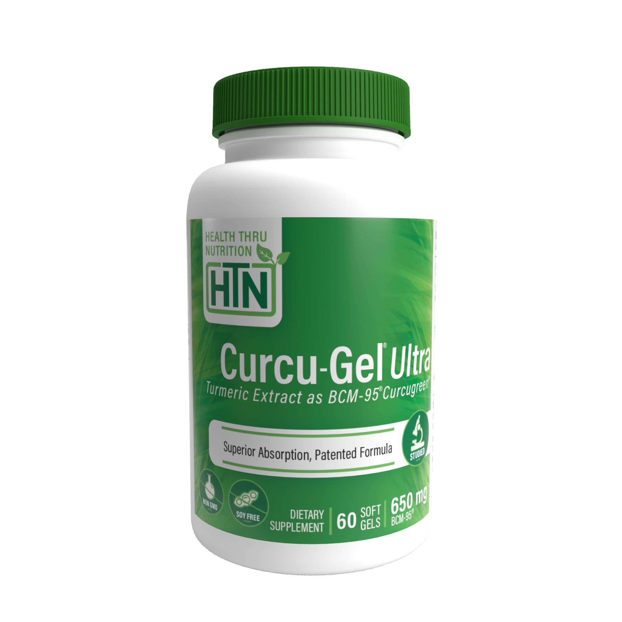 Curcu-Gel® 650mg (Curcumin As BCM-95®) 60 Softgels By Health Thru ...