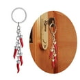 thumbnail image 3 of tegongse Unique Keychain Horn Keyring Pendant Eye Catching Bag Charm Long Lasting Alloy Key Chain Accessory, 3 of 19