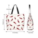 thumbnail image 5 of Balery Chili Bolsa Tote Estilo Estético con Cremalleras, Bolsa de Hombro, Bolsa de Compras Grande y Plegable, 5 of 8