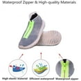thumbnail image 3 of Waterproof Shoe Covers, Reusable Foldable Not-Slip Rain Shoe Covers with Zipper,Shoe Protectors Overshoes Rain Galoshes for Men and Women Transparent M, 3 of 7