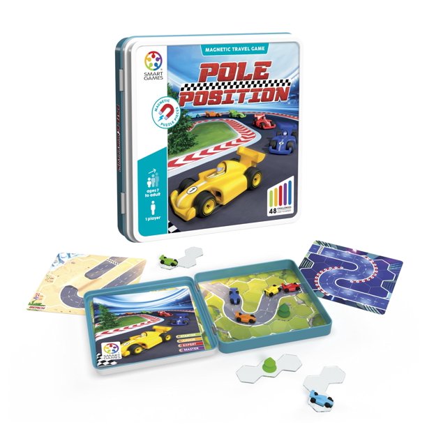 Juego de viaje SmartGames Pole Position Metal Box para más de 7 años