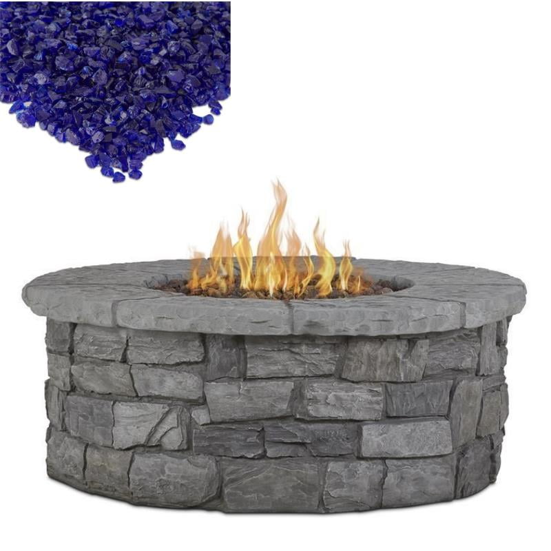 Home Square 2Piece Set with Fire Table with Conversion Kit & Fire
