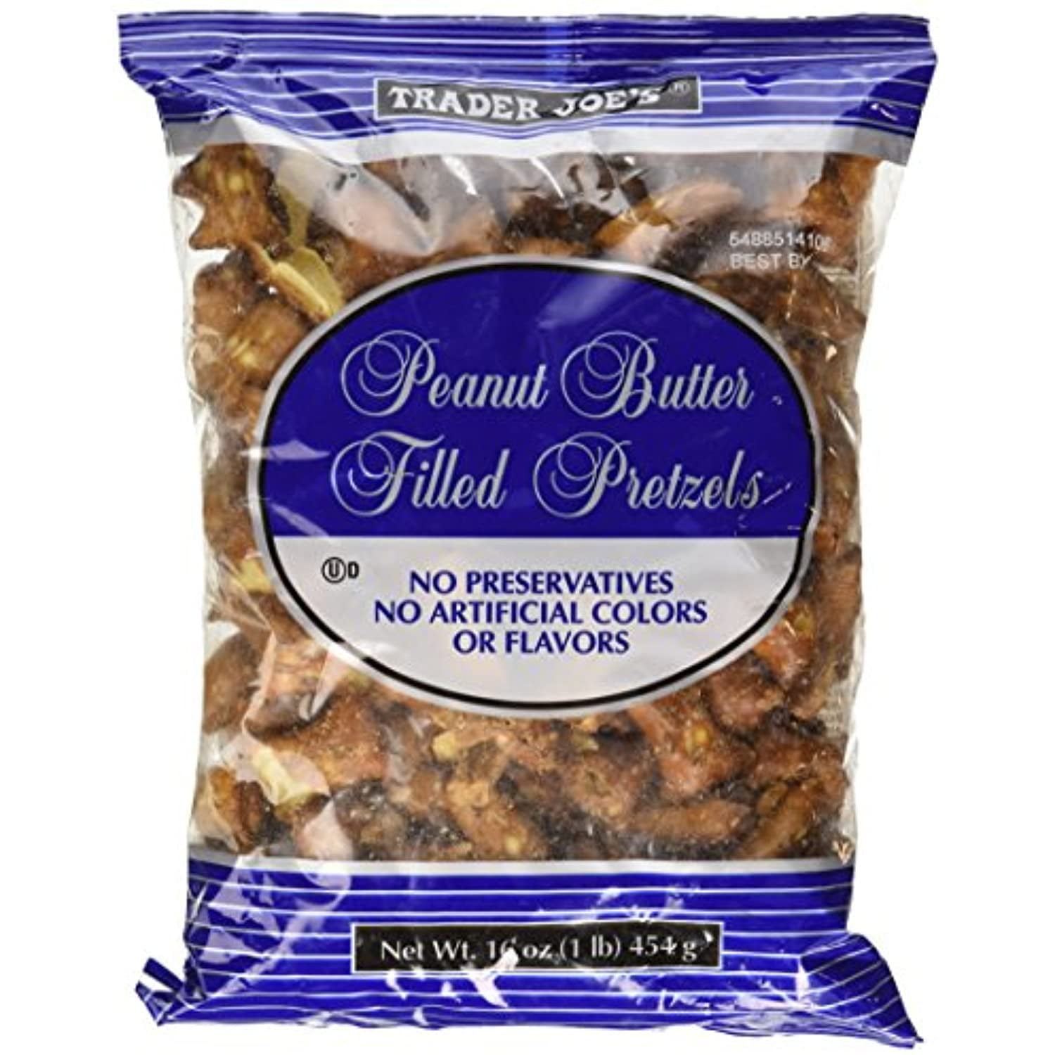 TJ Peanut Butter Filled Pretzel 16Oz (1Lb)