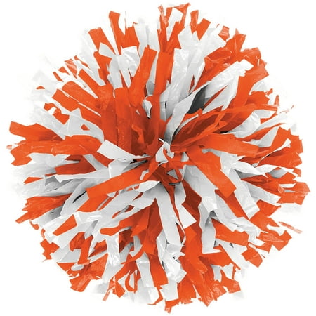In-Stock Youth Cheerleading Pom Orange/Wht