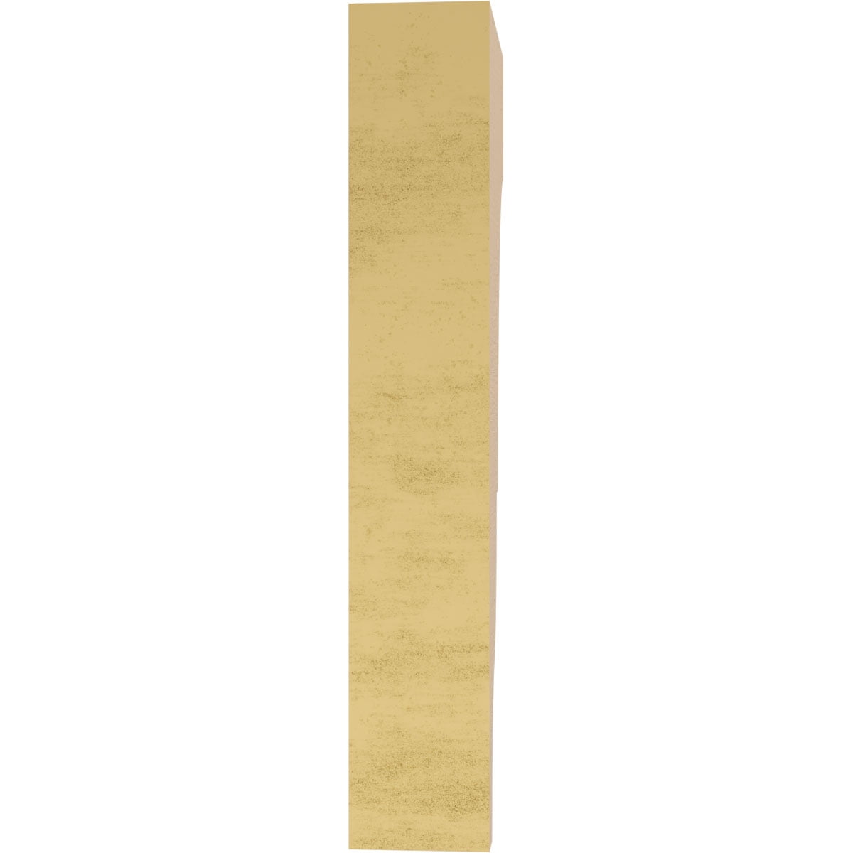 2"W x 4"D x 12"H Thin Asheboro Rough Cedar Woodgrain TimberThane Corbel, Primed Tan