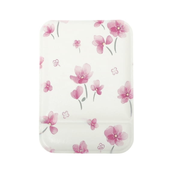 Unique Bargains 1 Pc Women Durable Small Makeup Mirror for Travel Pink Glass