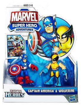 Playskool Heroes Marvel Super Squad Captain America Brown Boats 