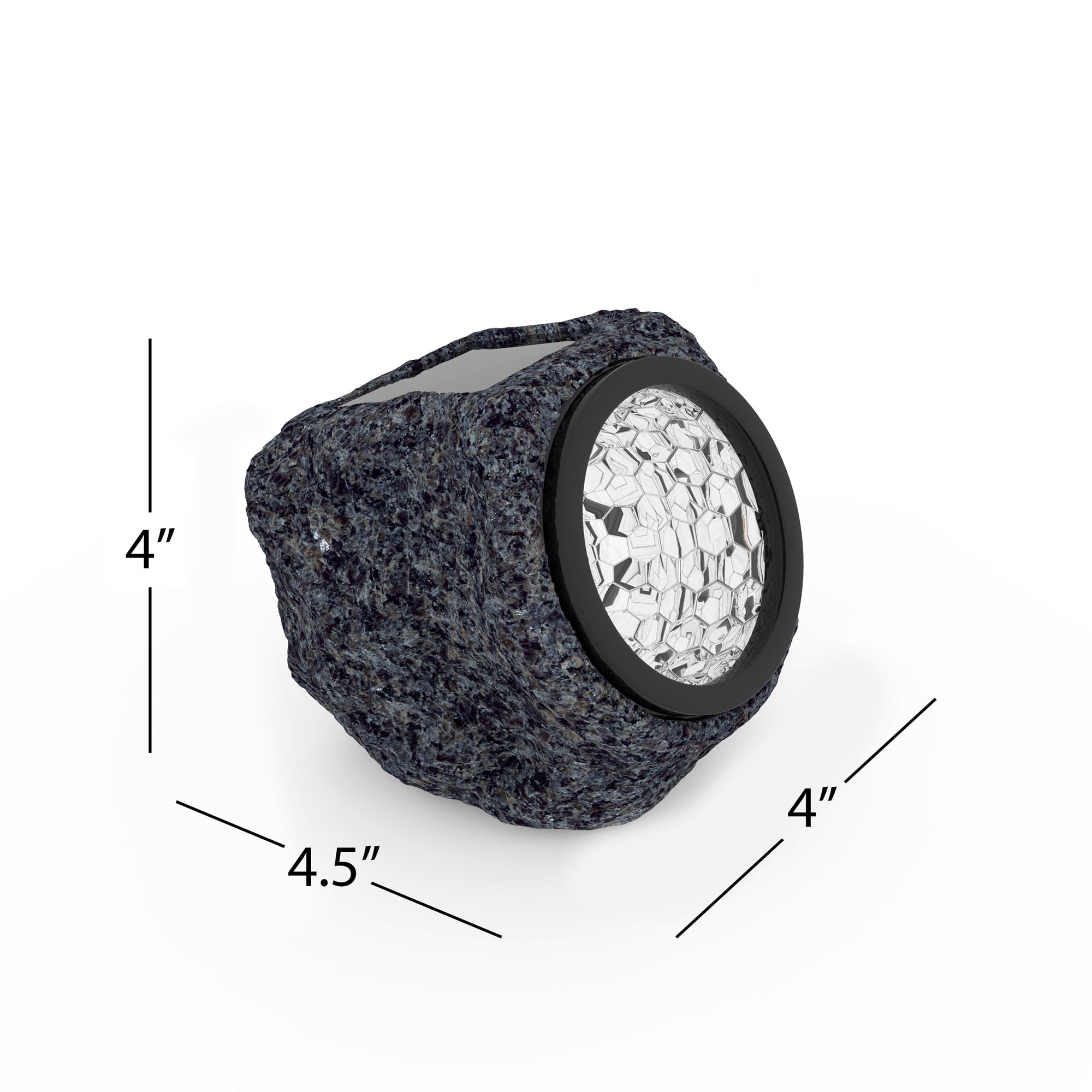 Solar Powered Rock Lights Set Of Four Led Outdoor Stone Spotlight Solar Powered Rock Lights Set Of Four Led Outdoor Stone Spotlight Fixture For Gardens Pathways And Patios By Pure Garden Com