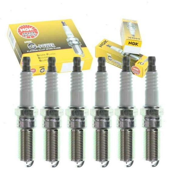 6 pc NGK G-Power Spark Plugs compatible with Ford Fusion 3.5L V6 2010-2012