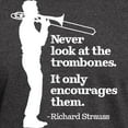 thumbnail image 3 of CafePress - Never Look At The Trombones Dark T Shirt - Men's Classic Graphic Cotton T-Shirt, 3 of 4