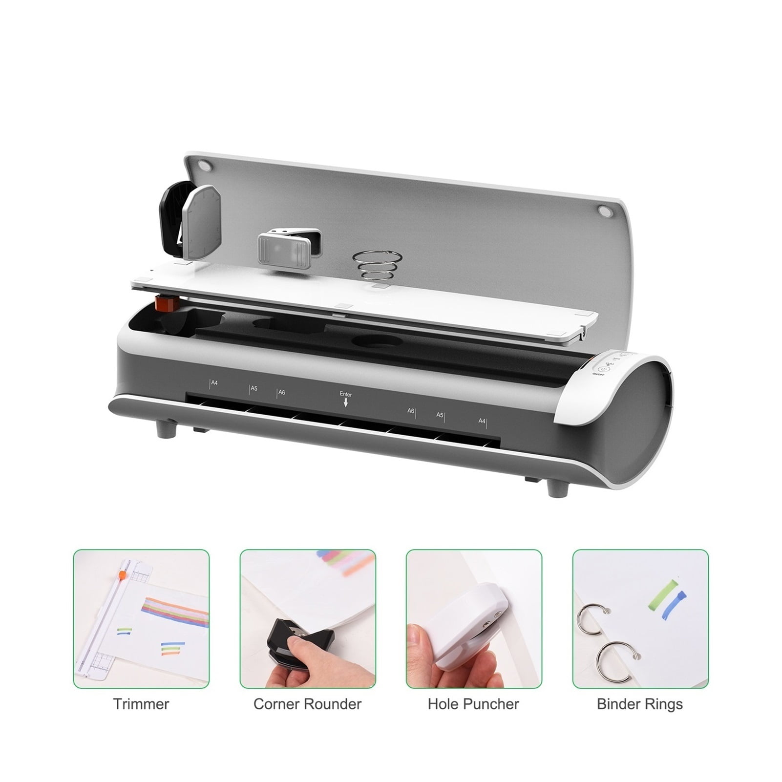 SL988 Desktop Laminator Machine Set A4 Size Hot and Cold Lamination For Long-term Use