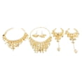 thumbnail image 2 of Conjunto de Collar Diadema de cabellero con Colgantes de Monedas Pendientes Pulseras de Joyas para Mujer de Danza de Vientre Pendientes de gancho, 2 of 8