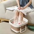 thumbnail image 5 of Portable Folding Foot Bath Massage Bucket with Exfoliating Blocks | Over Calf Soaking Basin for Home Travel | Foot Wash Tub, 5 of 5