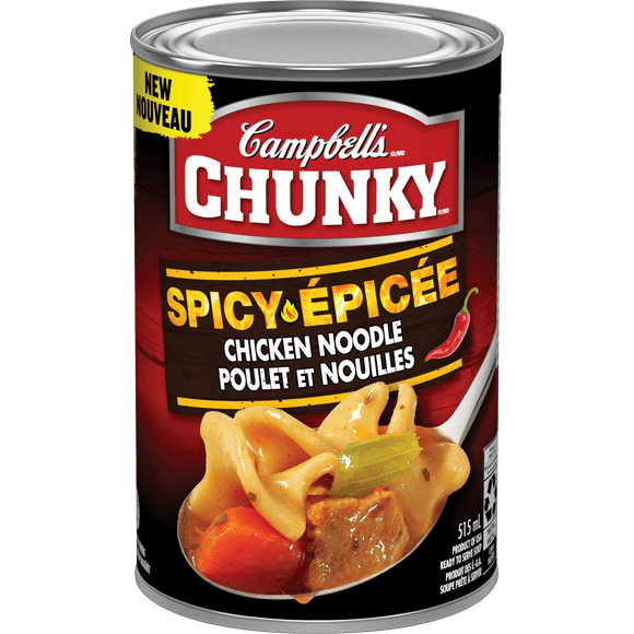 CAMPBELLS CHUNKY SPICY CHICKEN NOODLE, CAMPBELLS CHUNKY SPICY CHICKEN NOODLE