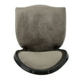 thumbnail image 4 of GDF Studio Lariya Contemporary Velvet Dining Chairs, Set of 4, Gray and Glossy Black, 4 of 10