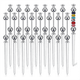 thumbnail image 1 of 16Pcs Beaded Letter Opener Metal Letter Opener Envelope Slicing Beaded Letter Opener for Gifts Office Home DIYSupplies, 1 of 6