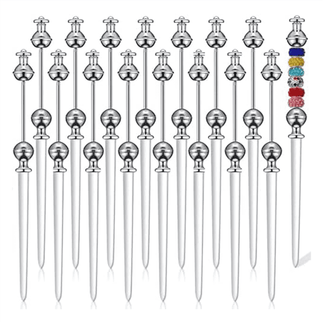 16Pcs Beaded Letter Opener Metal Letter Opener Envelope Slicing Beaded Letter Opener for Gifts Office Home DIYSupplies