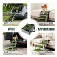 thumbnail image 3 of S-HOME Portable Foldable Dog Ramp for Cars and SUVs, Non-Slip Surface, Lightweight Sturdy Design Supports Large Dogs Up to 250lbs，green, 3 of 11