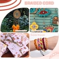 thumbnail image 6 of Uxcell Braided Cord, Metallic Bracelet Knotting Macrame Cord Braiding Beading Thread Twine Rope for String Knitting DIY Jewelry Making Plant Wall Hanger Khaki Green, 6 of 7