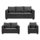 thumbnail image 1 of Sala 3-2-1 DICASA Gales (Sofá, Love Seat y Sillón) Gris Carbon para Sala, 1 of 8