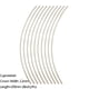 thumbnail image 3 of 10 trastes de cobre blanco para guitarra, 200 mm, para guitarra acústica de 8 pulgadas. 2.2mm, 3 of 6