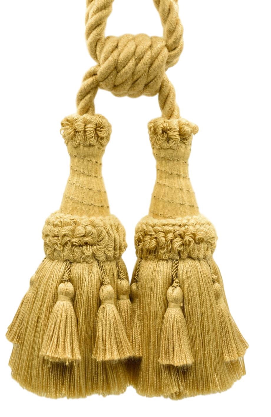 Ornate Double Tassel Tieback / 6 inch Tassel, 30 inch Spread (embrace