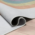 thumbnail image 3 of Well Woven Kids Rugs Rainbow Watercolor Modern Multi Color Printed Distressed Machine Washable 3'3" x 5' Area Rug, 3 of 7