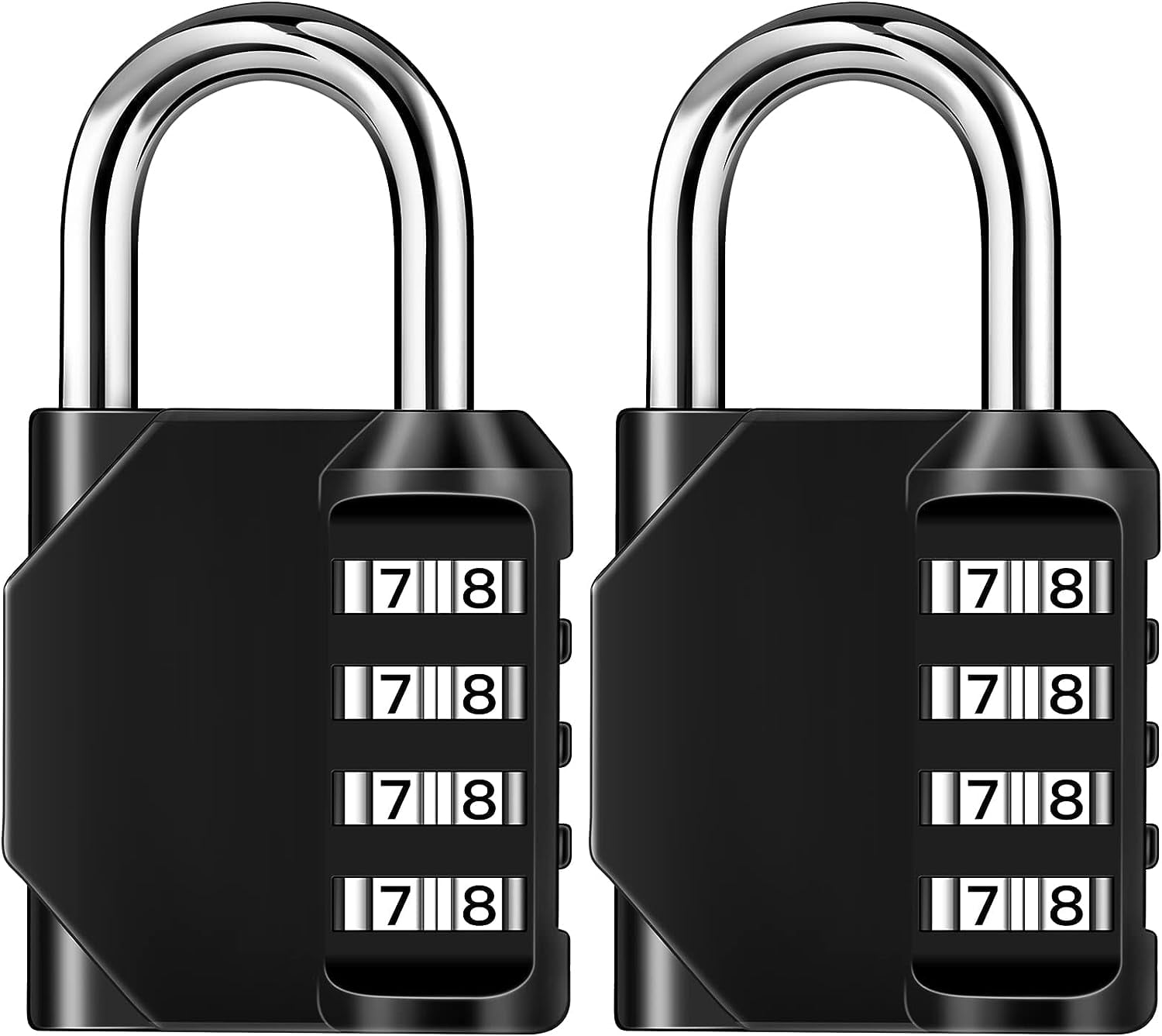 2 Pack Black Gym Locker Lock, Lock for Locker of School and Gym, Gate