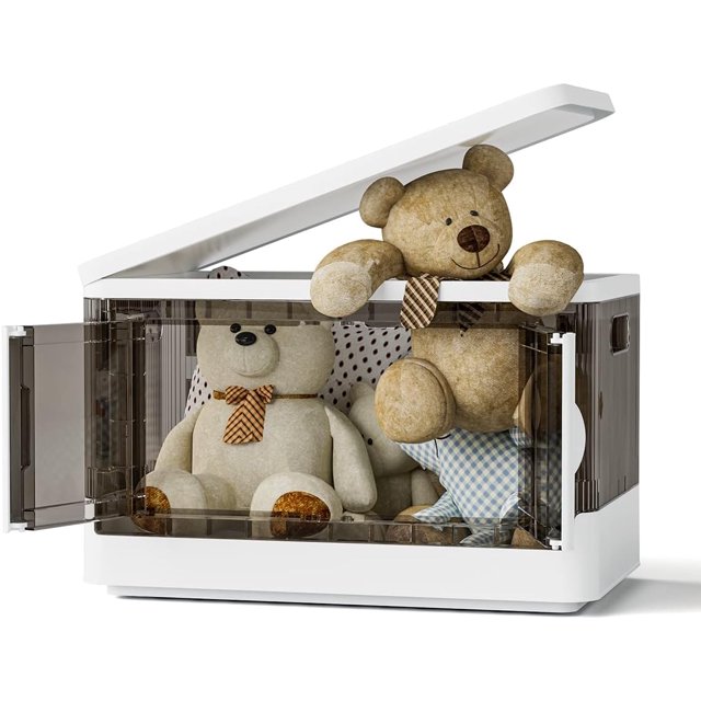 GUAIPOU Collapsible Storage Bins with Lids, 8.2 Gal Foldable Stackable