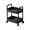 Black 【1x Shelf】, variant on Rolling Storage Cart with Wheels Plastic Organizer for Multi-Room Use with Easy Glide Mobility and Durable Construction for Kitchen Living Room Office and Bathroom Organization Sopatenor